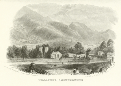 Beddgelert, Carnarvonshire, Wales (engraving)
