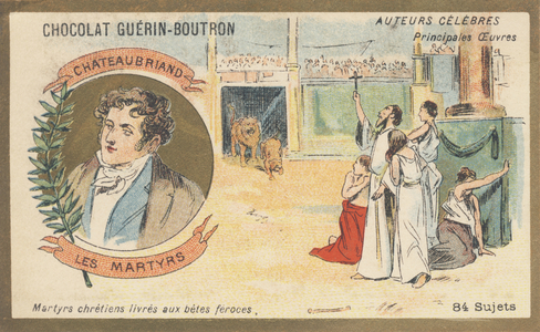 François-Rene, Viscount of Chateaubriand (1768-1848), French writer and politician, author of “Les Martyrs” (1809)