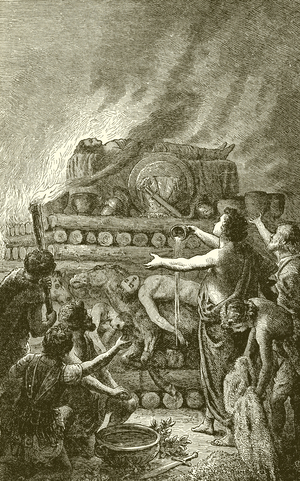 The Funeral Pile of Patroclus (engraving)