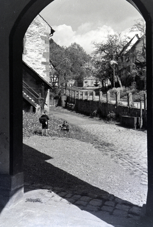 A trip to Hirsau, Black Forest, Germany 1930s (b/w photo)