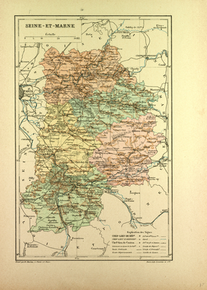Map of Seine-Et-Marne France