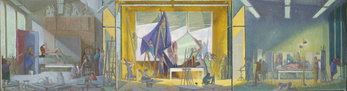 Working From Life, II, 2002 (oil on linen)