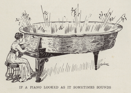If a piano looked as it sometimses sounds (litho)