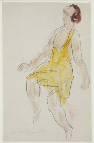 Isadora Duncan Dancing, 1909 (ink & w/c on paper)