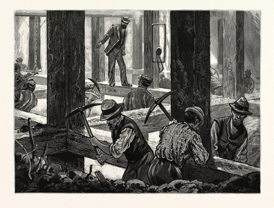 New Jersey: The Late Hudson River Tunnel Disaster at Jersey City Searching for the Bodies of the Victims