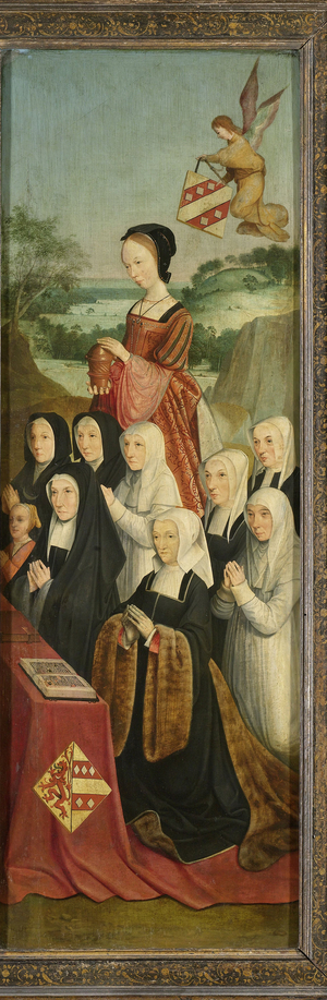 Memorial Panel with Nine Female Portraits, 1515 (oil on panel)