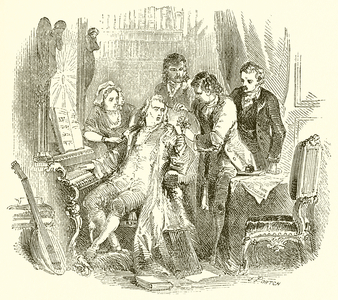 Jean Paul Richter at the Pianoforte (engraving)