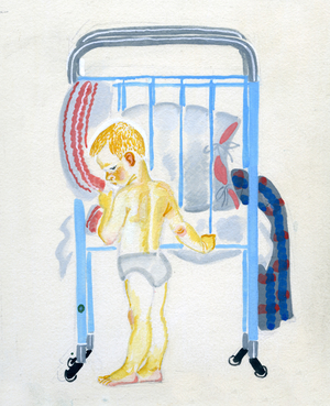 Illustration from 'Grievance' by Agniya Barto, 1966 (gouache on paper)