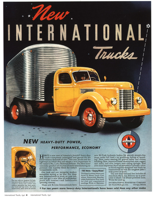International Trucks Magazine, advert, USA, 1940s