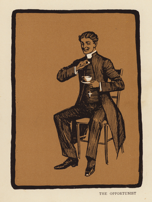 Some Clerical Types: The Opportunist (colour litho)