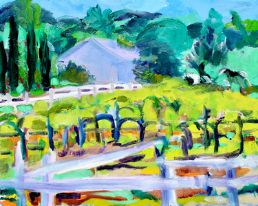 The Broken Fence, 2019, (oil on canvas)