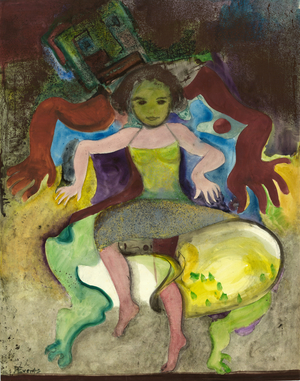 Dancer (gouache on paper)