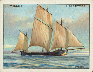 Rigs of Ships: Lugger (colour litho)