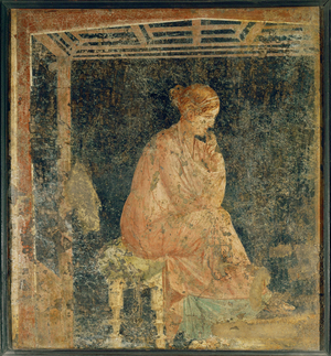 Portrait of a seated woman