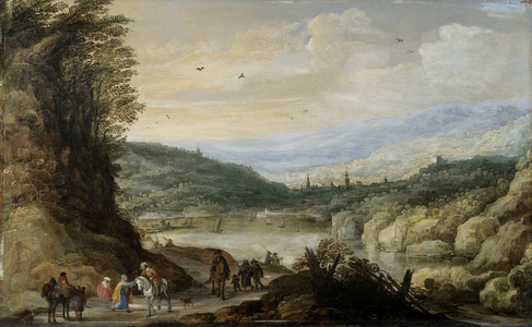 Landscape, 1590 (oil on panel)