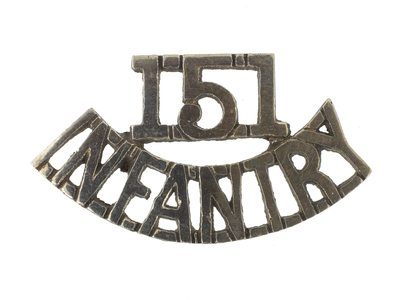 Shoulder title, 2nd Battalion, 151st Infantry, 1918-1920 (metal)