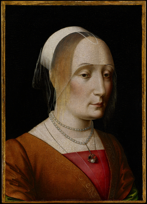 Portrait of a Lady (oil on poplar panel)