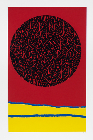 Cauderon, 2012 (graphite and coloured paper on card)