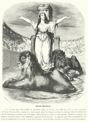 Sainte Blandine (engraving)
