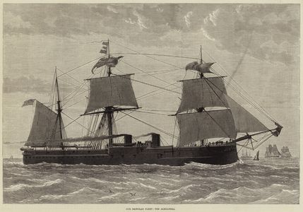 Our Ironclad Fleet, the Alexandra (engraving)