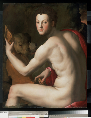 Portrait of Cosimo I de' Medici as Orpheus, c.1537-39 (oil on panel)