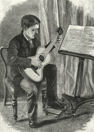 The guitar, and how to play it (litho)