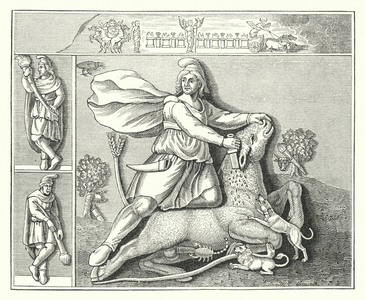 Mithras slaying the bull (engraving)