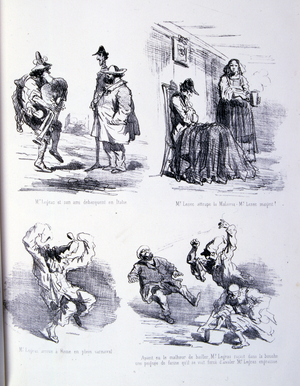 illustration for The Art of fattening and losing weight, 1860