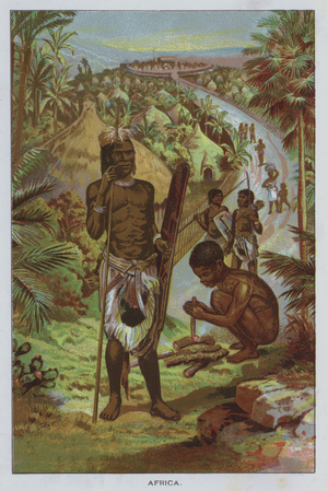 Africa (colour litho)