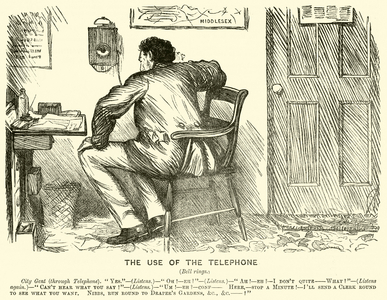 The Use of the Telephone (engraving)