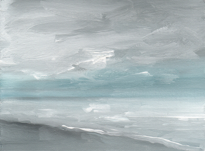 Beachcomber (acrylic on board)