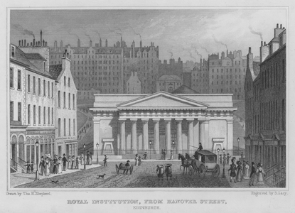 Royal Institution, from Hanover Street, Edinburgh (engraving)