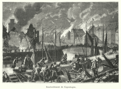 Bombardement de Copenhague (engraving)