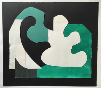 Black and Green Sea, 2017 (collage)