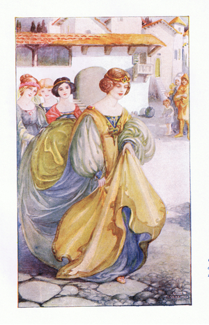 Griselda was entirely reclothed (colour litho)