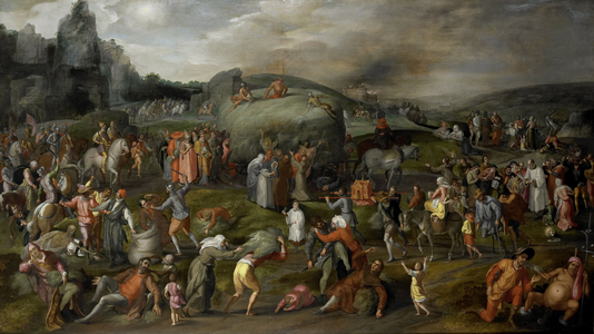 Allegory of Abuses by the Authorities of Church and State, 1570-1580 (oil on panel)