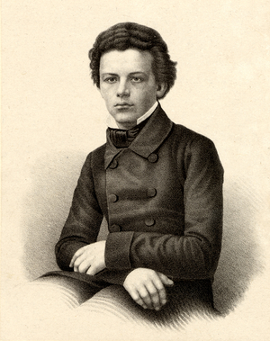 Tchaikovsky as a young