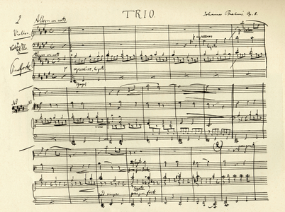BRAHMS J - Trio