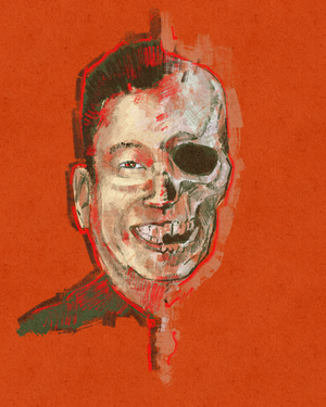 The spectre of Cambodian genocidal dictator Pol Pot, 2023 (illustration)