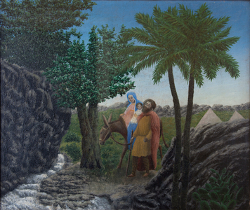 The Flight into Egypt (oil on canvas)