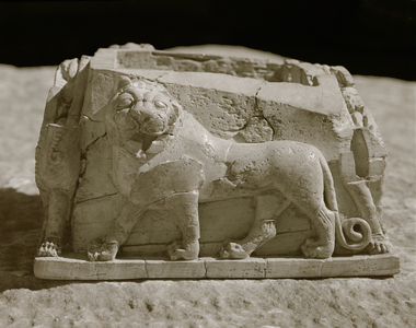 Lions and Sphinxes in high relief (ivory)
