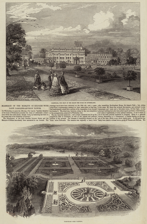 Trentham Hall in Staffordshire (engraving)