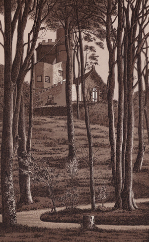 Jersey, Chanel Islands: Princes Tower (litho)