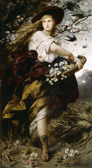 Flora, 1883 (oil on canvas)