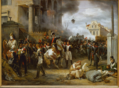 La barriere de Clichy -The defence of Paris at the Porte de Clichy against the allied armies of Britain, Russia, Prussia …