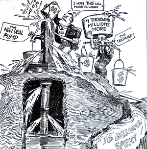 Franklin D. Roosevelt and the New deal 1930s (print)