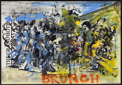 The Execution Of History, 2010 (mixed media on w/c paper mounted on panel with recipe on verso)