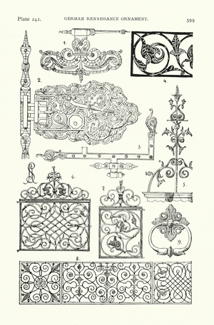 German Renaissance ornament (litho)