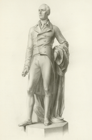 William Pitt, Statue (engraving)