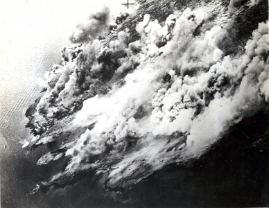 Pantellaria Battered by Bombs, c.1939-45